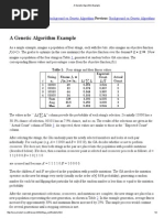 A Genetic Algorithm Example