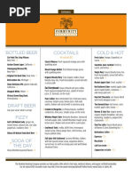 Drinks Menu - Community Food & Juice