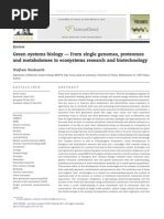 Green Systems Biology - From Single Genomes, Proteomes and Metabolomes To Ecosystems Research and Biotechnology