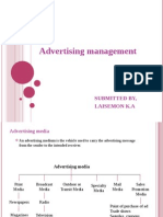 Advertising Management: Submitted By, Laisemon K.A