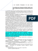 Extracto de Acta Do Conselho Pedagógico de Uma Escola Secundária