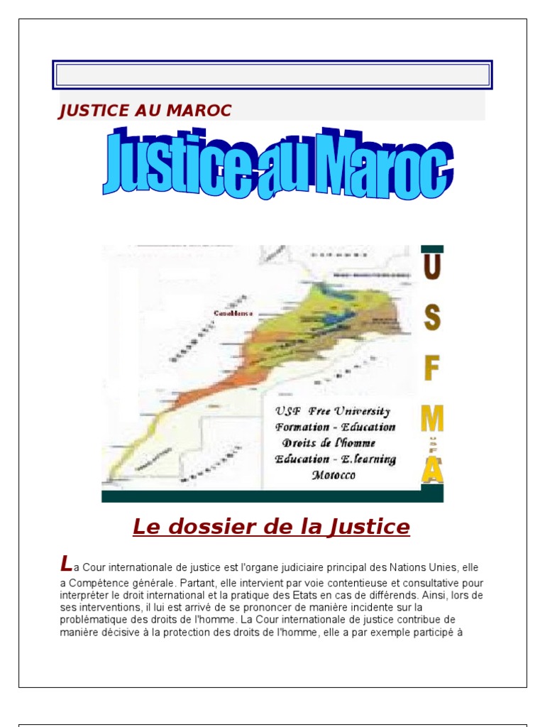Justice Et Droit Au Maroc | PDF