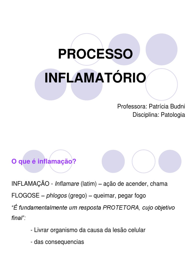 Fisiologia Do Processo Inflamatório, PDF, Inflamação