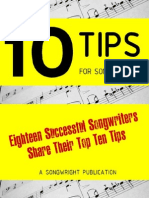 Tips for songwriters
