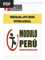 Programa Anticrisis Internacional Modulo Peru