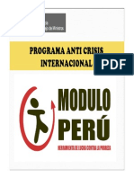 Programa Anticrisis Internacional Modulo Peru