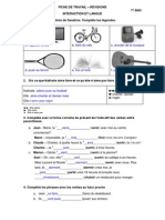 Ficha de Trabalho FRANC. Unidade 6 - Feito