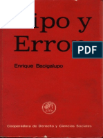 Tipo y Error - Enrique Bacigalupo