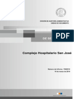 Informe de Seguimiento 159-12 Complejo Hospitalario San Jose Sobre Auditoria en Materias de Personal y Remuneraciones- Marzo 2014