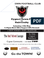 Cygnet Town FC Flyer