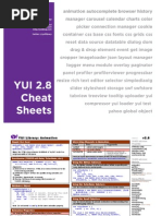 YUI 2.8.0 Cheat Sheet Packet