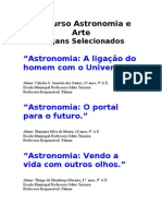 Concurso Astronomia e Arte - Slogans Selecionados