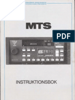 Mts Radio 1981 -, Instructions Incl Frequency Map of Sweden