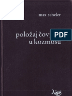 Max Scheler - Položaj Čovjeka U Kozmosu