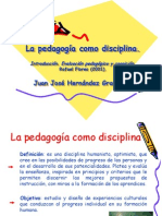 La Pedagoga Como Disciplina