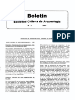 Boletin Sociedad Chilena de Arqueologia N 3 1985