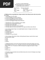 Download Soal-soal Ulangan Akhir Semester 1 2009 by mohammad mudakir SN22300145 doc pdf