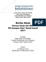 Kertas Kerja Imam Bilal 2011