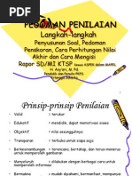 CONTOH-CONTOH PENILAIAN