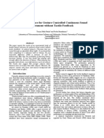 Latency Tolerance For Gesture Controlled Continuous Sound Instrument Without Tactile Feedback