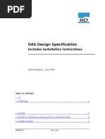 DAS Design Specification: Includes Installation Instructions