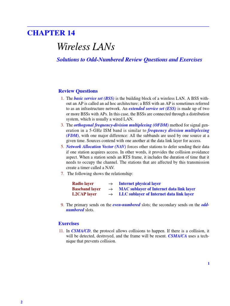 Wireless LAN Basics and Protocols | PDF | Science & Mathematics | Computers
