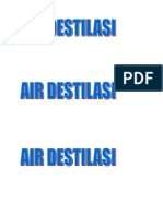 Label Air Destilasi