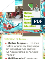 Mother Tongue Based of Multilingual Education in The Philippines