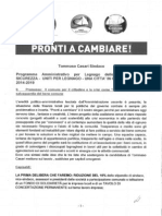 Programma Elettorale Tommaso Casari - Elezioni Legnago