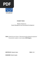 Download Critical Success Factors Telecommunication Network Equipment Procurement Projects MTN Nigeria by MigwiJMwangi SN223050875 doc pdf