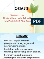 TUTORIAL 3 Minggu 2 (Cadangan Tindakan)