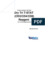 Dry Tri T STAT (CD3/CD4/CD8) Reagent: Product Catalog #: 25118 00