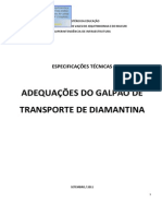 Especificações_tecnica_adequações Galpão de Transporte