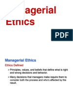 Managerial Ethics Slide