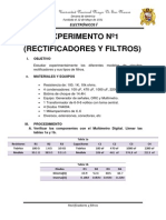 Rectificadores y Filtros