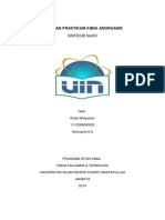 Laporan Praktikum Kimia Anorganik Sintesis Naoh PDF