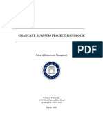 Graduate Business Project Handbook 