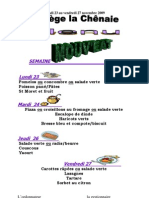 Menu Du 23 Au 27 Nov 09 Mouv'Eat
