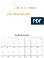 Days, Months, Seasons, Weather in Spanish