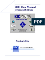 KIC 2000 v3000 User Manual