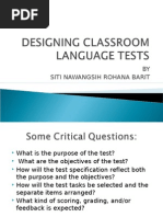 Constructing Language Test