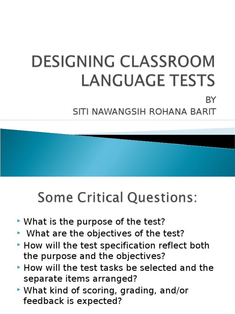 Constructing Language Test | Download Free PDF | Multiple Choice | Test ...