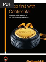 Download Continental Car Tyres - Best in Braking by ContinentalTyres SN22310550 doc pdf