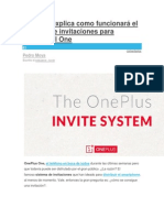 OnePlus Explica Como Funcionará El Sistema de Invitaciones para Comprar El One