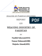 Analysis of Pakistan Industries Project Warriors