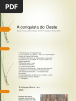 A Conquista Do Oeste - Seminário de História Da América II