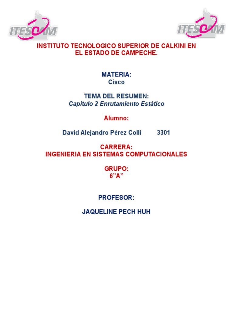Resumen Cisco Capitulo 2 Pdf Enrutador Computación Conmutador