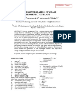 Ecos 2008 - Process Integration of Yeast Fermentation Plant Raskovic Anastasovski Markovska Mesko