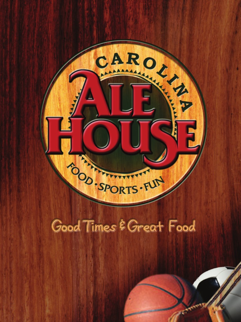 Carolina Ale House Menu North Carolina PDF Salad Hamburgers