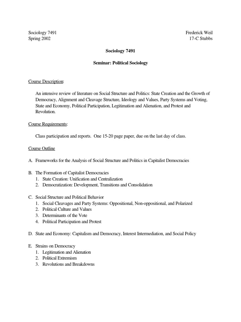 Sociology course outline pdf picture